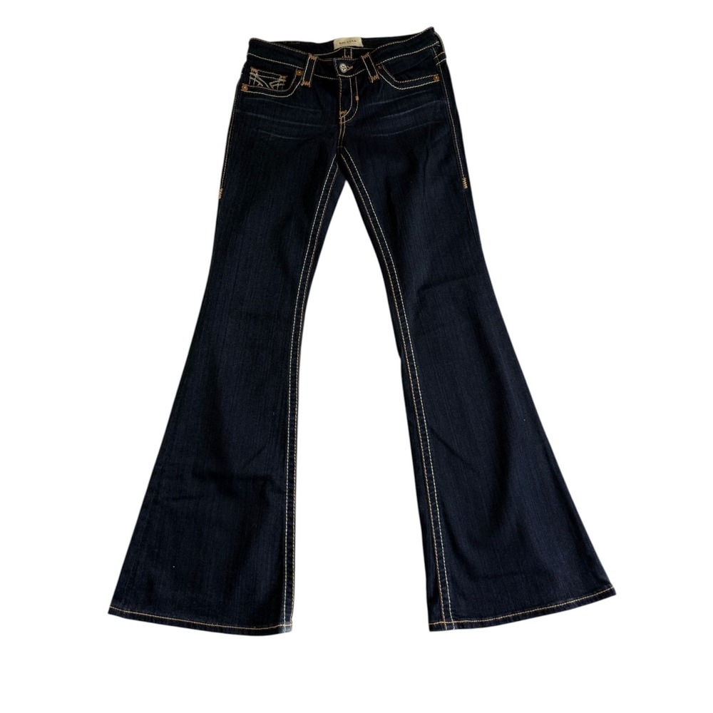 Buckle Big Star Liv Bootcut Jeans Womens 28 Blue Denim Stretch Low Rise Casual